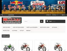 Tablet Screenshot of normanwattmotorcycles.com